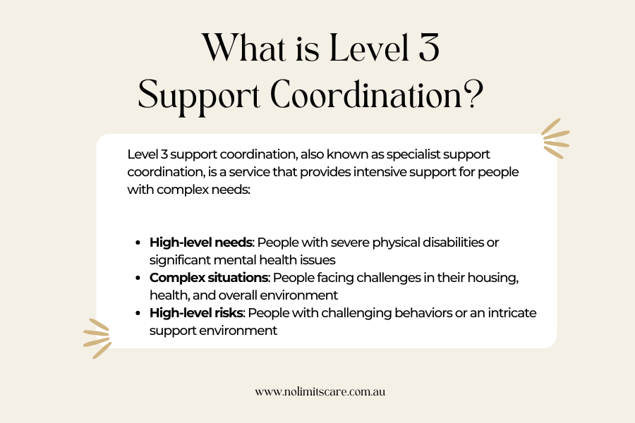 Level 3 Support Coordination